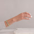 Verdant Moon | .925 Sterling Silver | Galaxy Glass Bead Bracelet